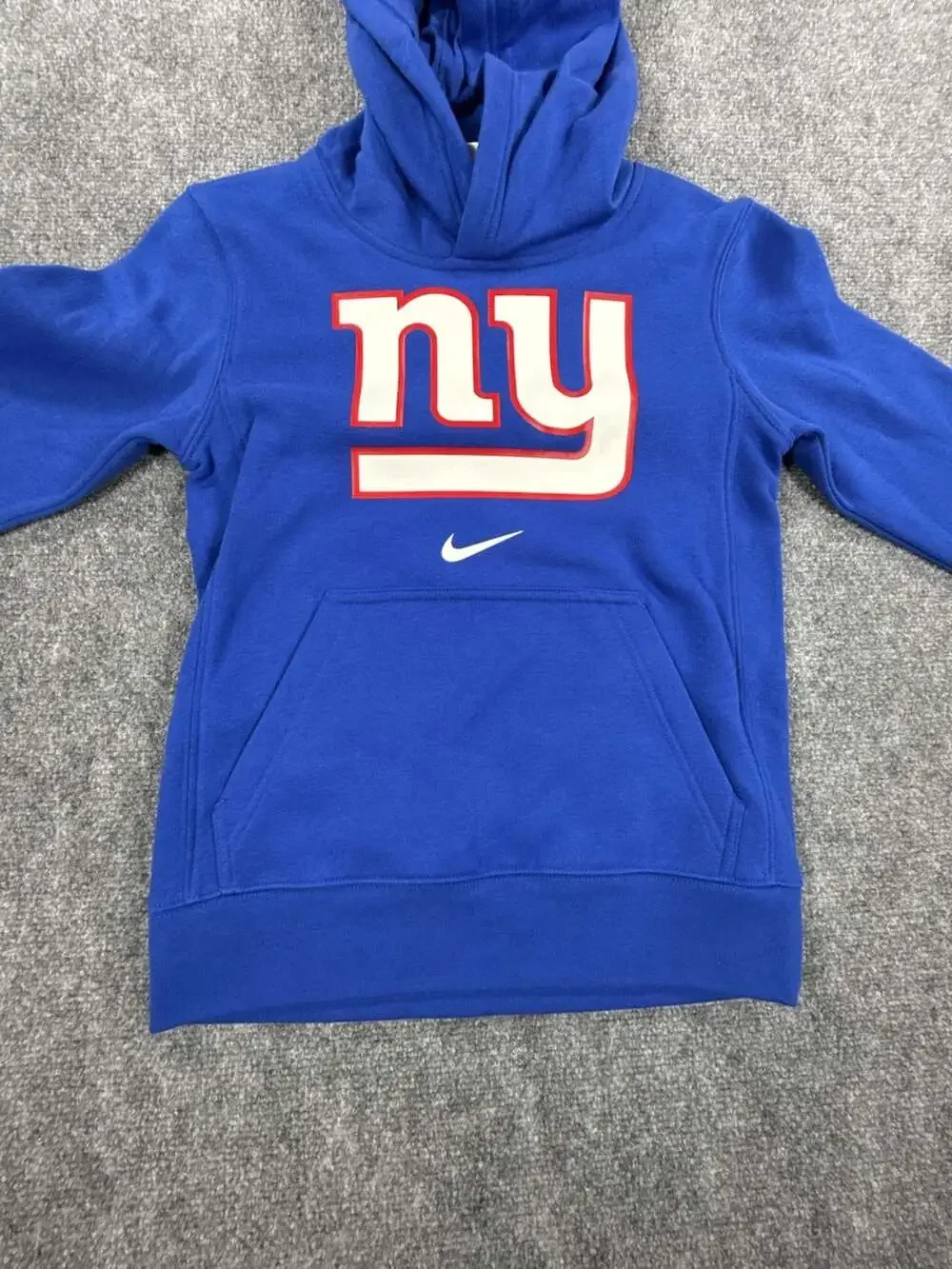 Nike New York Giants NFLYouth Small Royal Blue Pullover Hoodie Sweatshirt